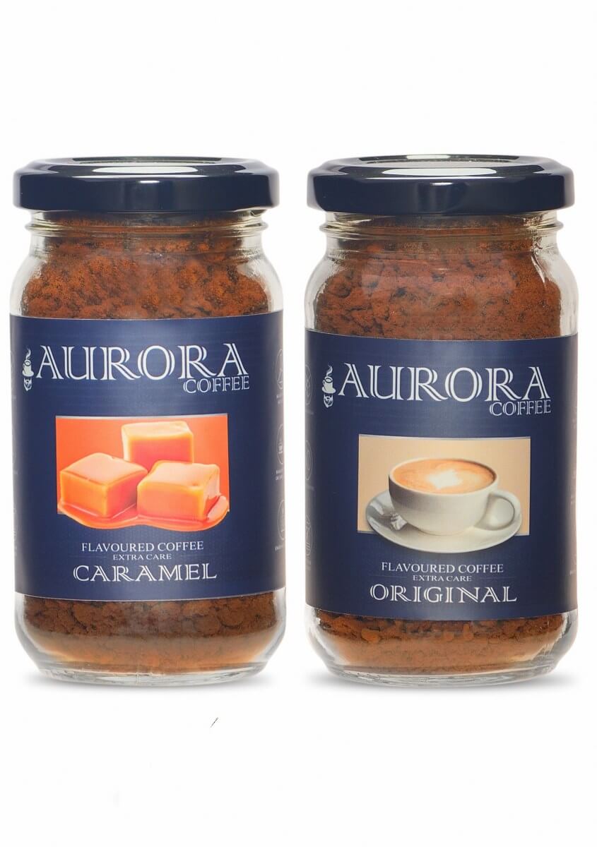 Caramel and Aurora Coffee Original